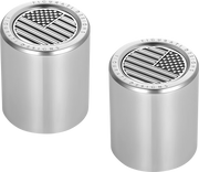 FIGURATI DESIGNS Docking Covers - American Flag - Silver FD26-DC-2730-SS