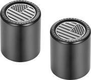 FIGURATI DESIGNS Docking Covers - American Flag - Black FD26-DC-2730-BK