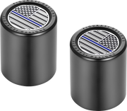 FIGURATI DESIGNS Docking Covers - American Flag - Contrast Cut - Black FD71-DC-2730-BK