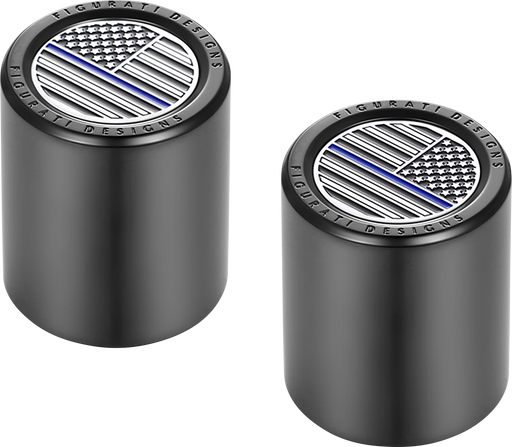 FIGURATI DESIGNS Docking Covers - American Flag - Contrast Cut - Black FD71-DC-2730-BK