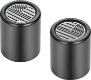 FIGURATI DESIGNS Docking Covers - American Flag - Contrast Cut - Black FD72-DC-2730-BK