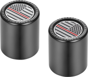 FIGURATI DESIGNS Docking Covers - American Flag - Contrast Cut - Black FD75-DC-2730-BK