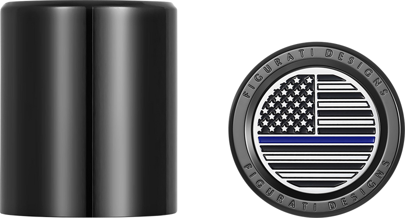 FIGURATI DESIGNS Docking Covers - American Flag - Contrast Cut - Black FD71-DC-2730-BK