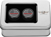 FIGURATI DESIGNS Docking Covers - American Flag - Contrast Cut - Black FD75-DC-2730-BK