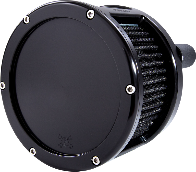 FEULING OIL PUMP CORP. BA Race Series Air Cleaner Kit - Black Anodized - Solid Cover - Black Filter