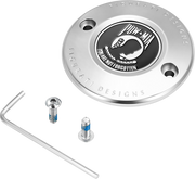 FIGURATI DESIGNS Timing Cover - 2 Hole - POW MIA - Stainless Steel FD50-TC-2H-SS