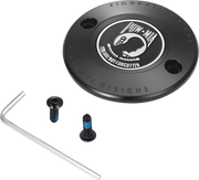 FIGURATI DESIGNS Timing Cover - 2 Hole - POW MIA - Black FD50-TC-2H-BLK