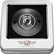 FIGURATI DESIGNS Timing Cover - 2 Hole - POW MIA - Black FD50-TC-2H-BLK