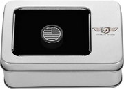 FIGURATI DESIGNS Heel-Toe Shifter Cover - American Flag - Black FD26-HTSC-BLK