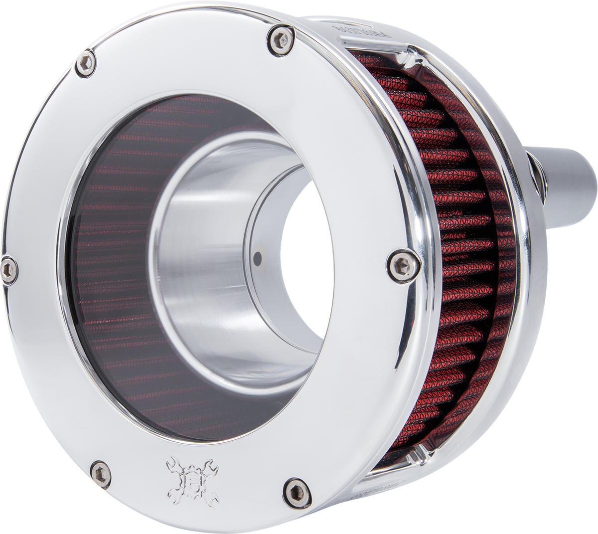 FEULING OIL PUMP CORP. BA Series Air Cleaner Kit - Chrome - Red Filter ...