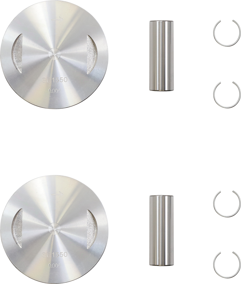 DRAG SPECIALTIES Replacement Aluminum 9.4:1 Piston Set - Bore Oversize +.005" - Twin Cam