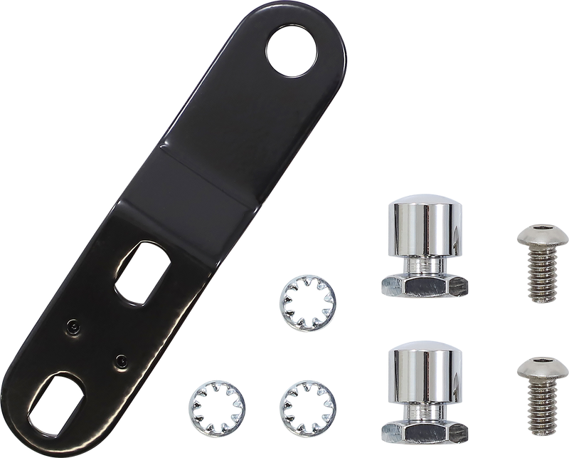 LE PERA Bare Bones Pillion Pad - Diamond - Black - Softail '18-'23