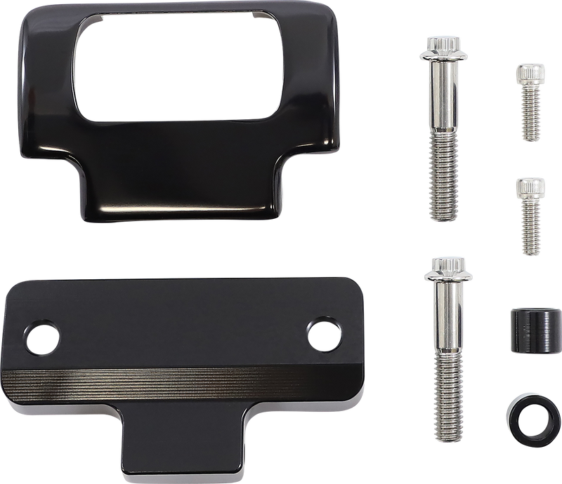 SLYFOX Gauge Mount - M8 - Black - '18-'22 SOFTAIL