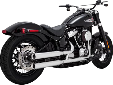 VANCE & HINES Eliminator 300 Slip-On Mufflers - Chrome - '18-'22 SOFTAIL MODELS