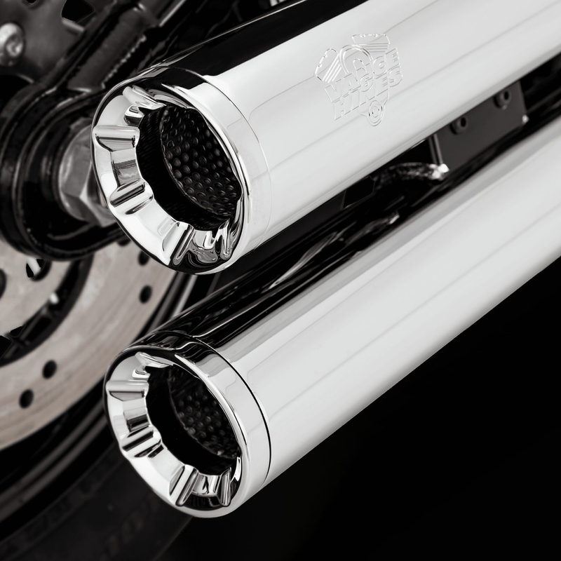 VANCE & HINES Eliminator 300 Slip-On Mufflers - Chrome - 2018-2021 SOFTAIL MODELS