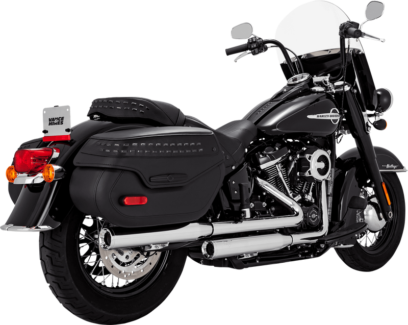 VANCE & HINES Eliminator 300 Slip-On Mufflers - Chrome - 2018-2021 SOFTAIL MODELS
