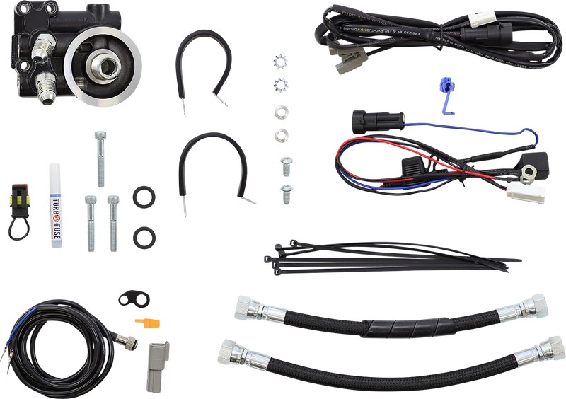 ULTRACOOL Oil Cooler Kit - Naked Black - Indian IN-1N