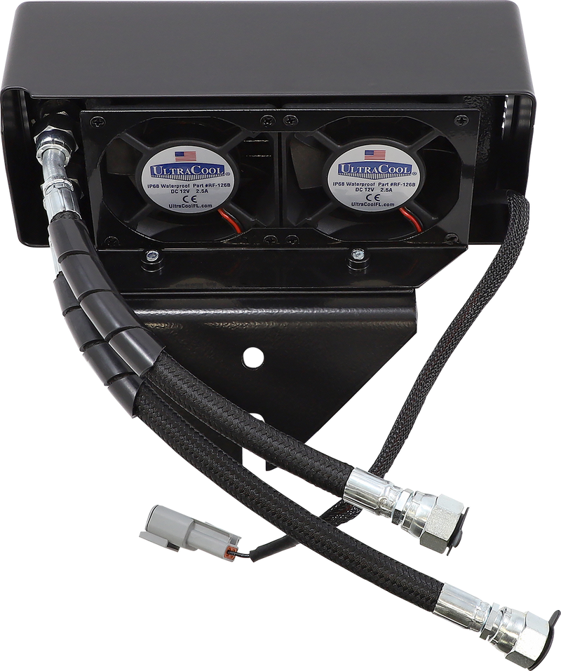 ULTRACOOL Oil Cooler Kit - Flat Black - Dyna DY-1FSS