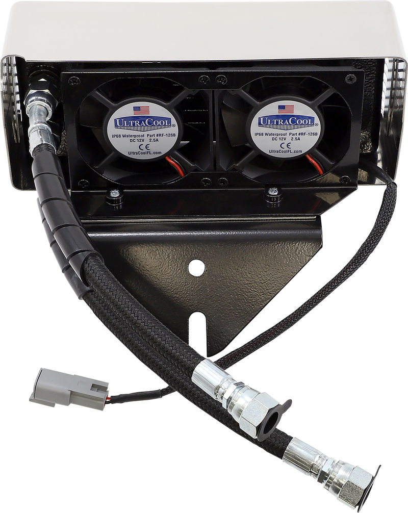 ULTRACOOL Oil Cooler Kit - Chrome - Dyna DY-1CSS