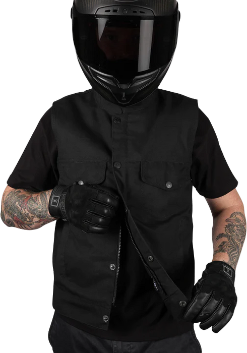 THRASHIN SUPPLY CO. Nightrider v2 Riding Vest - Black - Medium