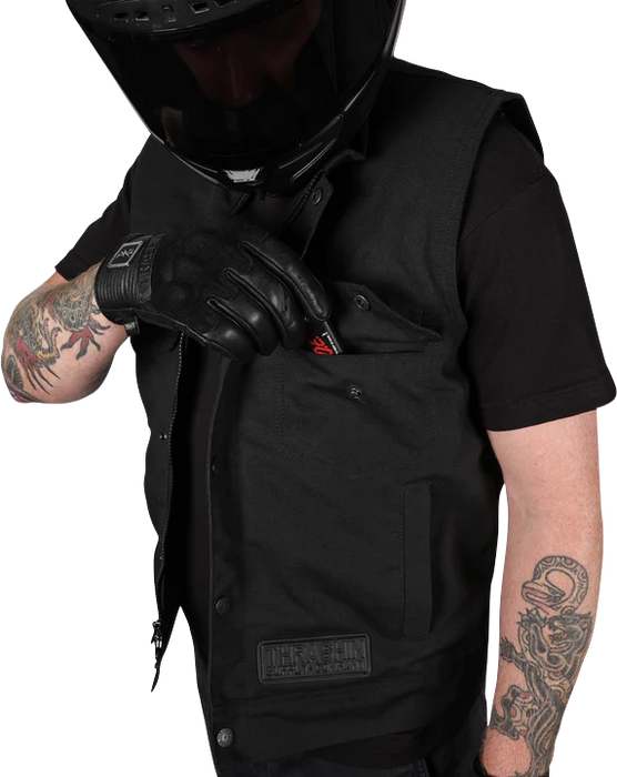 THRASHIN SUPPLY CO. Nightrider v2 Riding Vest - Black - Medium
