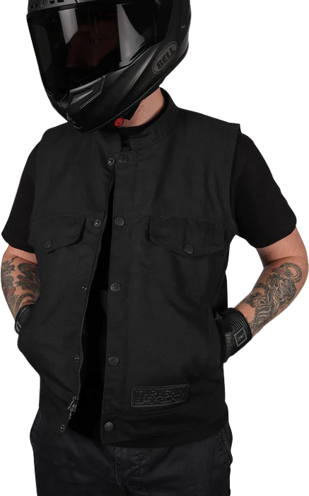 THRASHIN SUPPLY CO. Nightrider v2 Riding Vest - Black - Medium