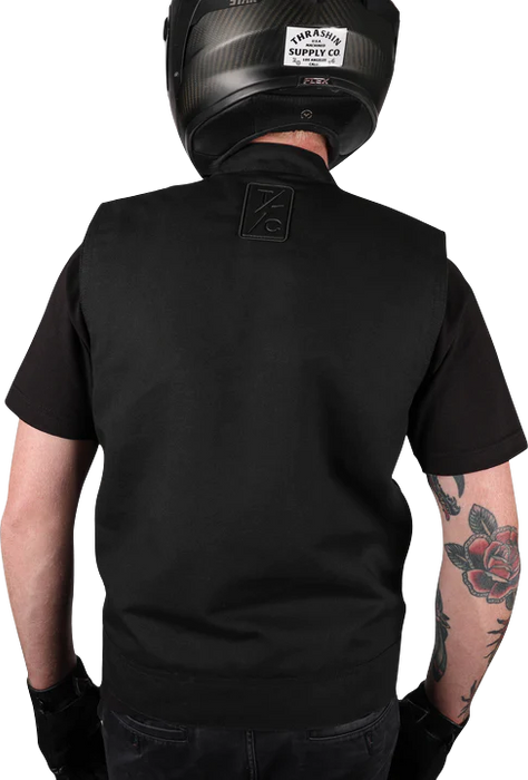 THRASHIN SUPPLY CO. Nightrider v2 Riding Vest - Black - Medium