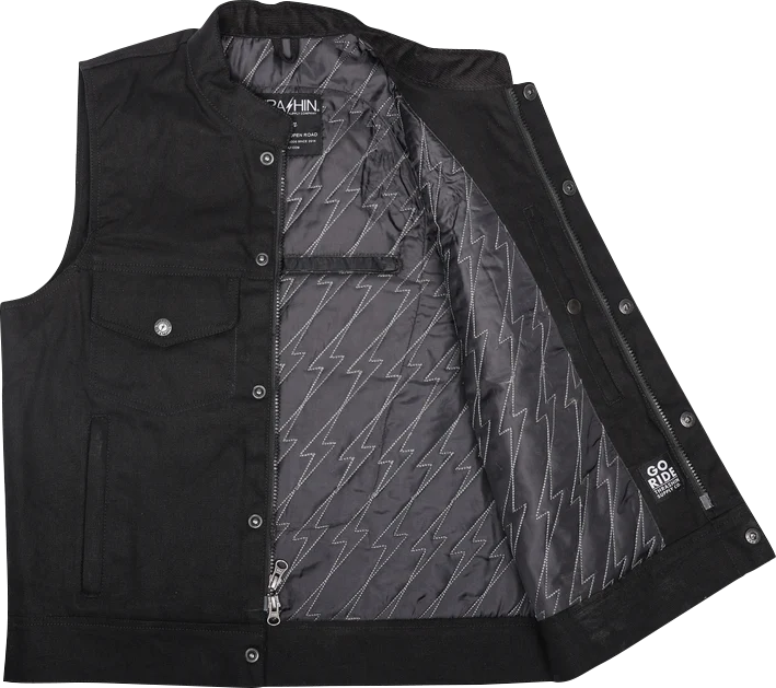 THRASHIN SUPPLY CO. Nightrider v2 Riding Vest - Black - Medium