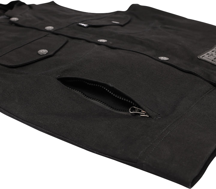 THRASHIN SUPPLY CO. Nightrider v2 Riding Vest - Black - Medium