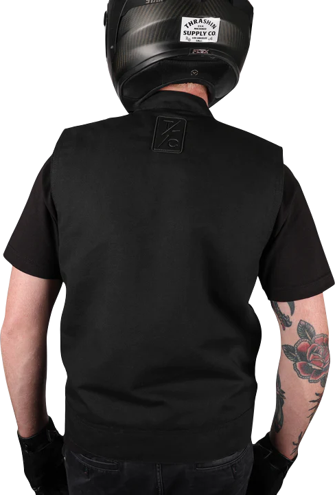 THRASHIN SUPPLY CO. Nightrider v2 Riding Vest - Black - 3XL