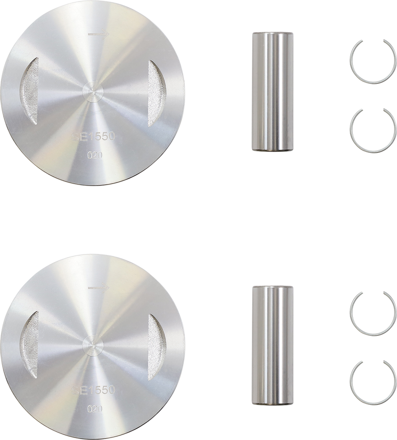 DRAG SPECIALTIES Replacement Aluminum 9.4:1 Piston Set - Bore Oversize +.020" - Twin Cam