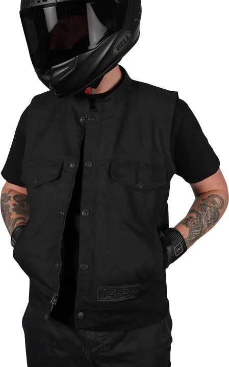 THRASHIN SUPPLY CO. Nightrider v2 Riding Vest - Black - Large