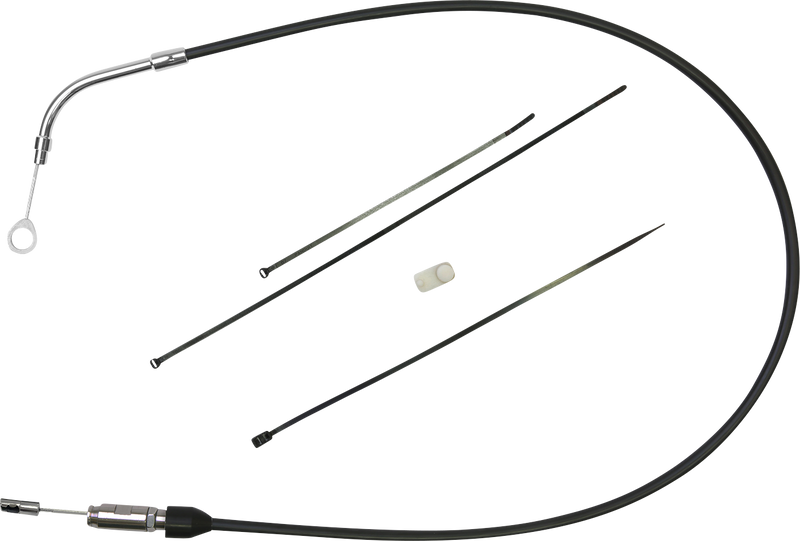 DRAG SPECIALTIES Quick Connect Clutch Cable - Upper - 45" - Black/Chrome - FLH '21-'23