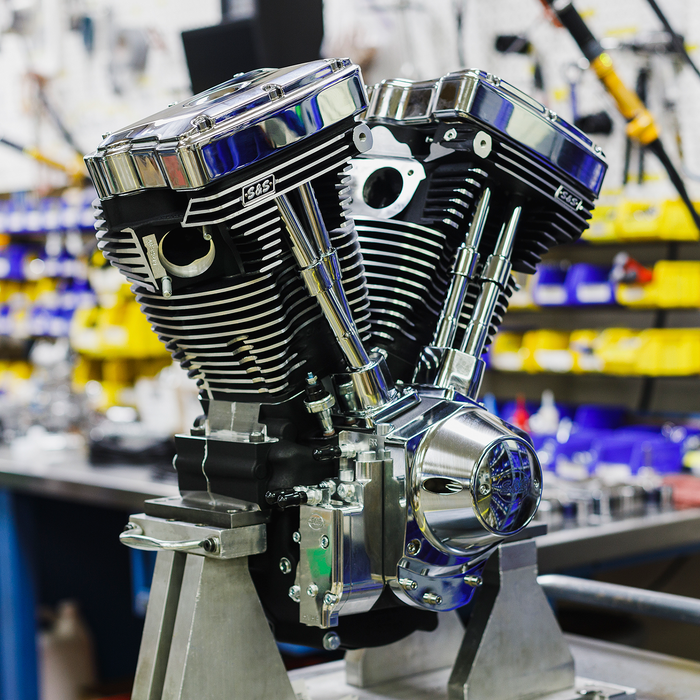 S&S CYCLE V124 Series Long Block Engine without Induction/Ignition ...