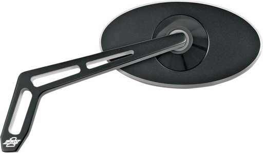 PRO-ONE PERF.MFG. Mirror - Weekend Warrior - Side View - Cut-Out - Oval - Black - Left 102310B