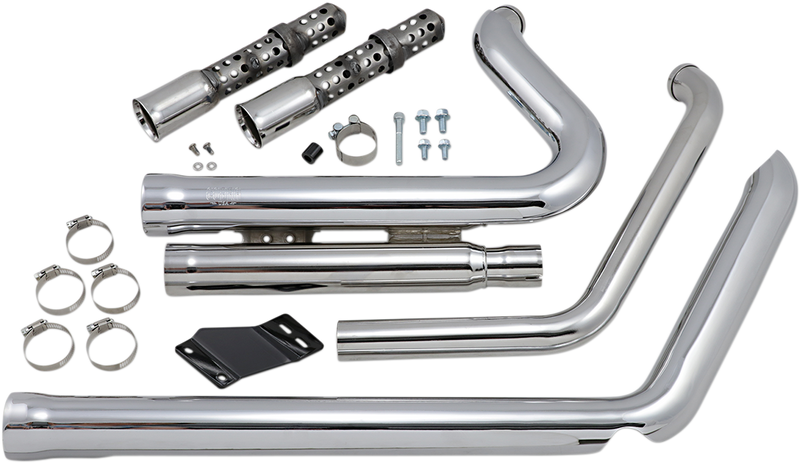 COBRA 909 Exhaust - Chrome - '12-'17 Softail