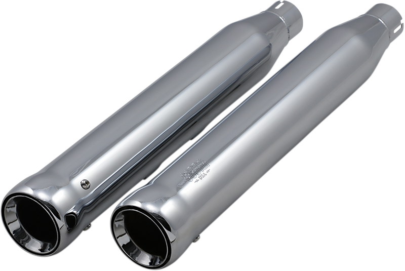 COBRA Neighbor Hater Mufflers - Chrome - '05-'17 Softail