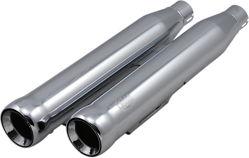 COBRA 3" Neighbor Hater Mufflers for '91-'17 Dyna - Chrome
