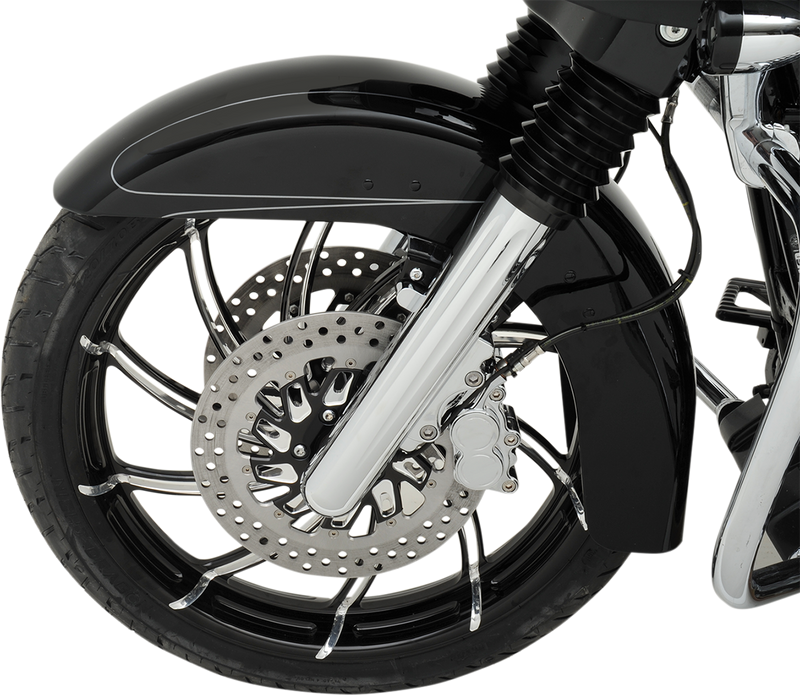 PERFORMANCE MACHINE (PM) Wheel - Supra - Front - Dual Disc/with ABS - Platinum Cut* - 21x3.5 - '08-'20 TOURING