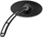 PRO-ONE PERF.MFG. Mirror - Pro Street - Side View - Smooth - Oval - Black - Left 102590B