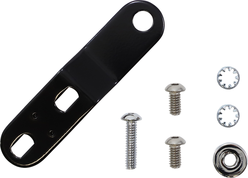 LE PERA Bare Bones Pillion Pad - White Diamond Stitch/Piping - Black - Softail '18-'23