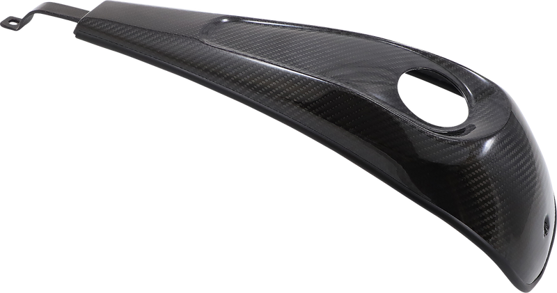 SLYFOX Carbon Fiber Dash Panel - With Hole - Gloss Black - '08-'21 SOFTAIL & TOURING