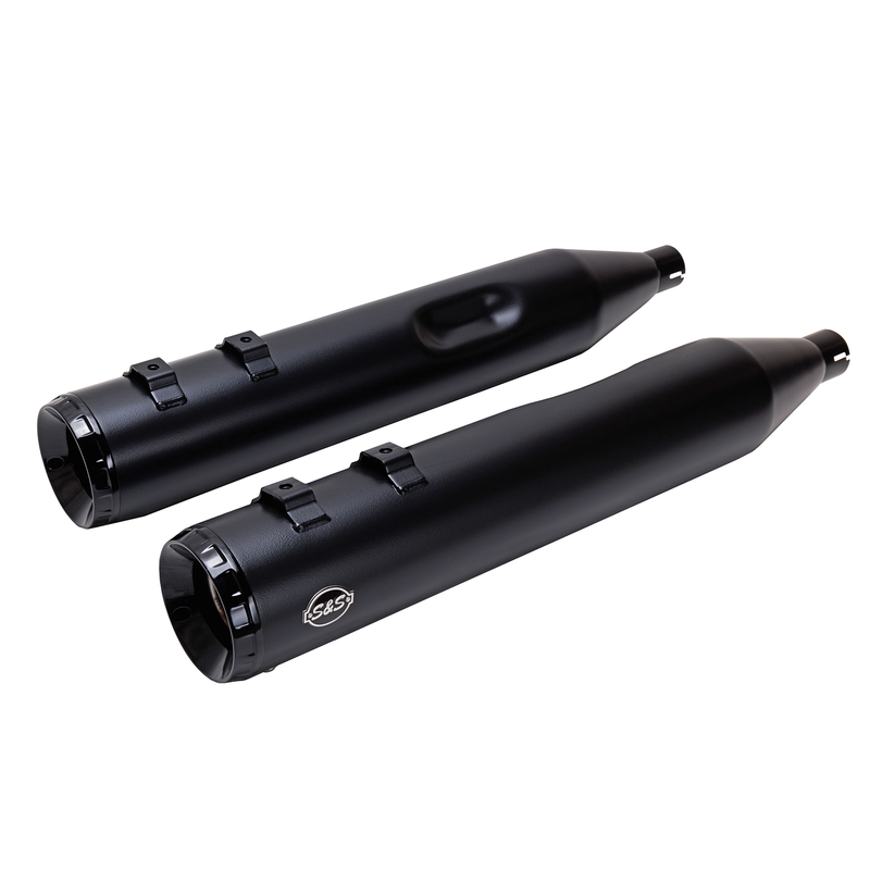 S&S CYCLE 4-1/2" GNX Slip-On Mufflers - Guardian Black