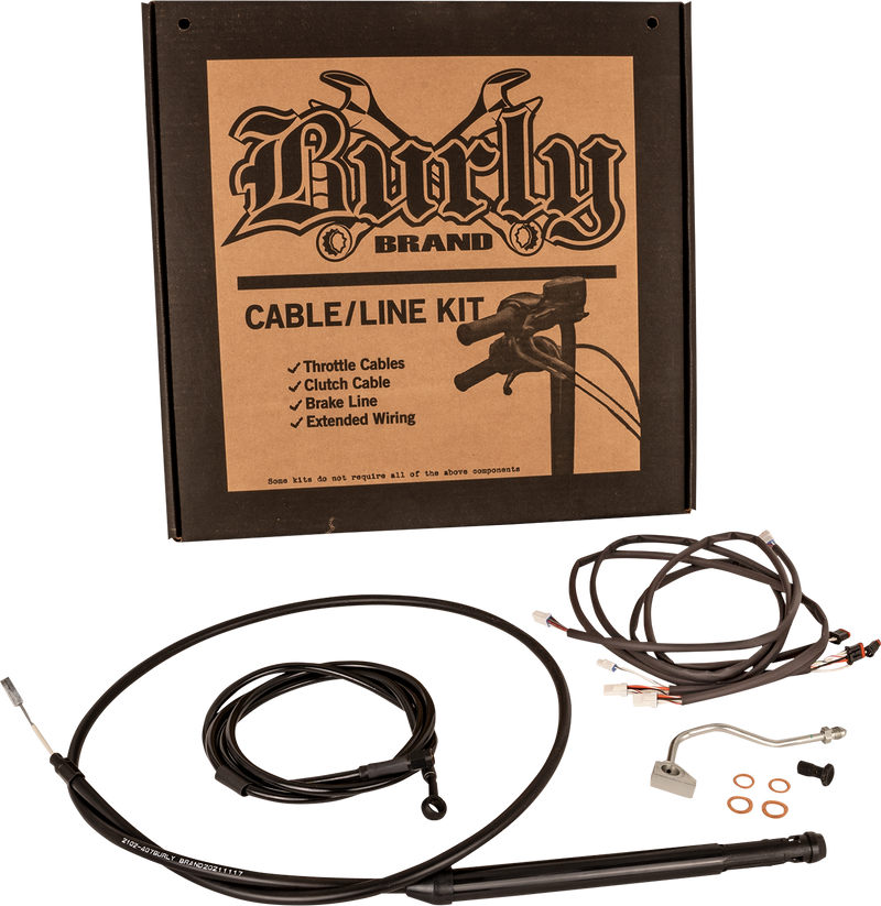 BURLY BRAND Control Kit - Gorilla Ape Hanger - 16" - Black