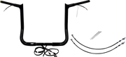 FAT BAGGERS INC. EZ Install Wired 1-1/4" Pointed Top Handlebar Kit - 14" - Black 901214-B