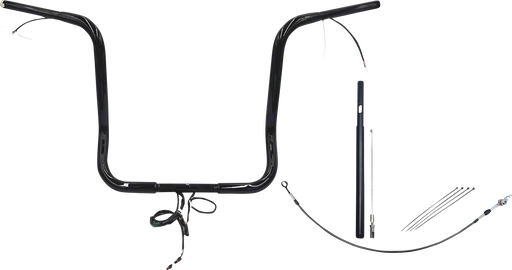 FAT BAGGERS INC. EZ Install Wired 1-1/4" Pointed Top Handlebar Kit - 16" - Black 912016-B
