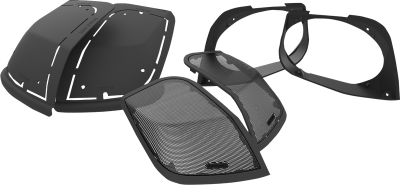 HOGTUNES Cut In Lid Kit - for 6"x9" Speakers RETRO LID-RM