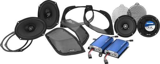 HOGTUNES Cut-In Lid Kit with Speakers/Amplifier RETRO 450.4 KIT