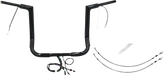 FAT BAGGERS INC. EZ Install Wired 1-1/2" Flat Top Handlebar Kit - 14" - Black 601214-B