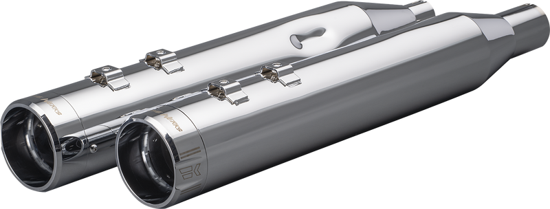 KHROME WERKS 4-1/2" HP-Plus® Slip-On Mufflers - Chrome Klassic Tip 202925